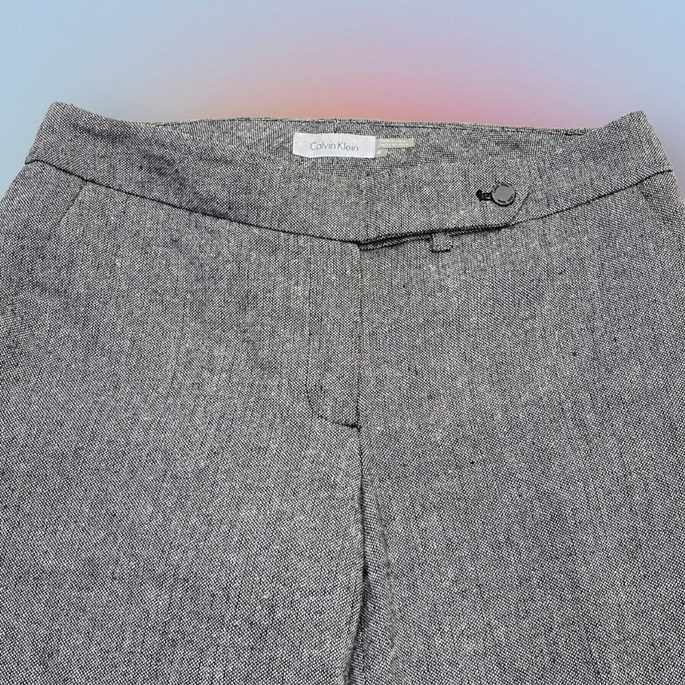CALVIN KLEIN Women’s 4 Gray Wool Blend Bootcut Pant